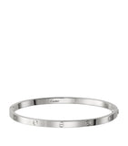 Small White Gold LOVE Bracelet GOODS Harrods   