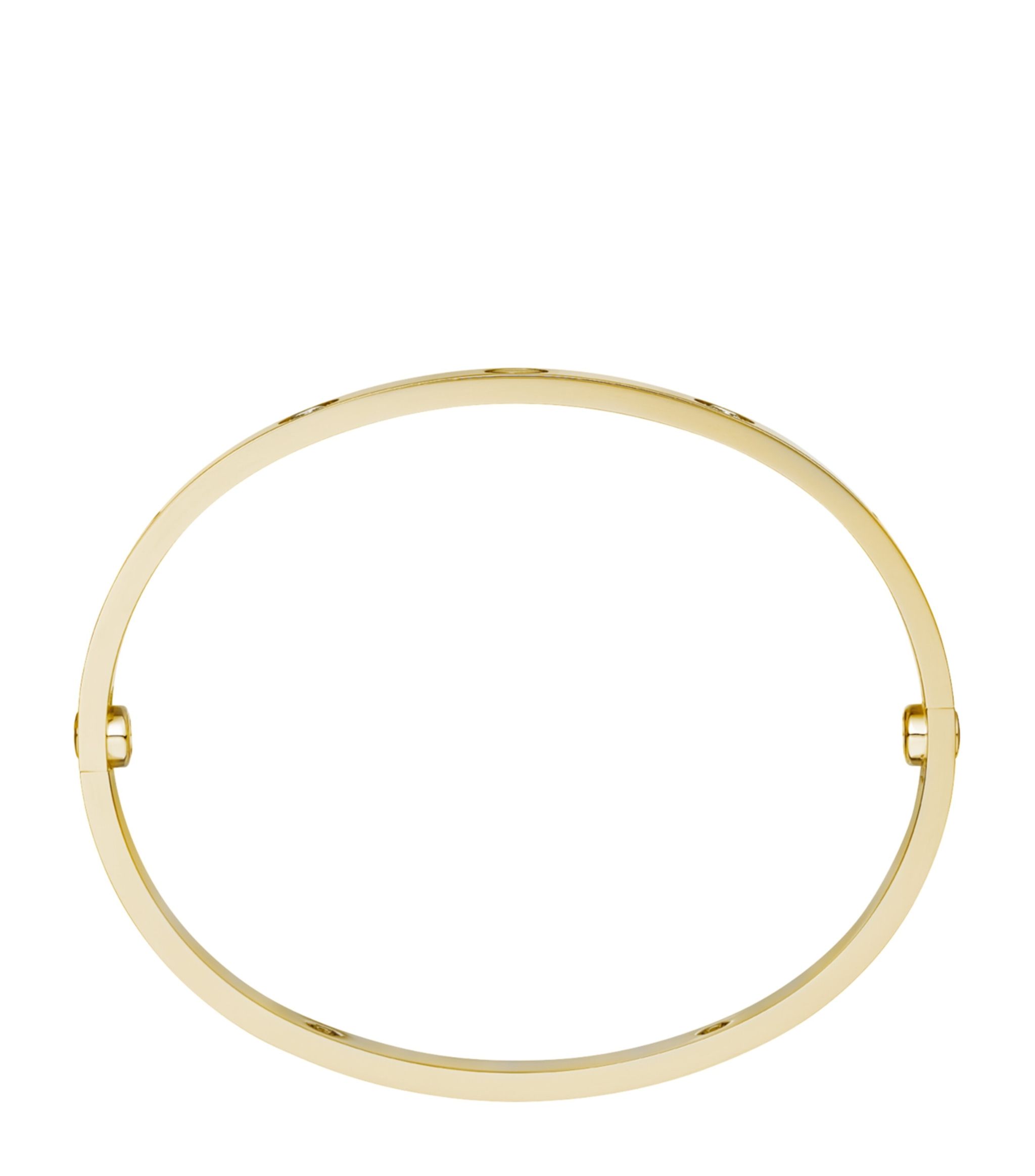 Small Yellow Gold and Diamond LOVE Bracelet GOODS Harrods   