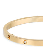 Small Yellow Gold and Diamond LOVE Bracelet GOODS Harrods   