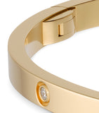 Small Yellow Gold and Diamond LOVE Bracelet GOODS Harrods   