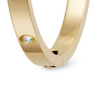 Small Yellow Gold and Diamond LOVE Bracelet GOODS Harrods   