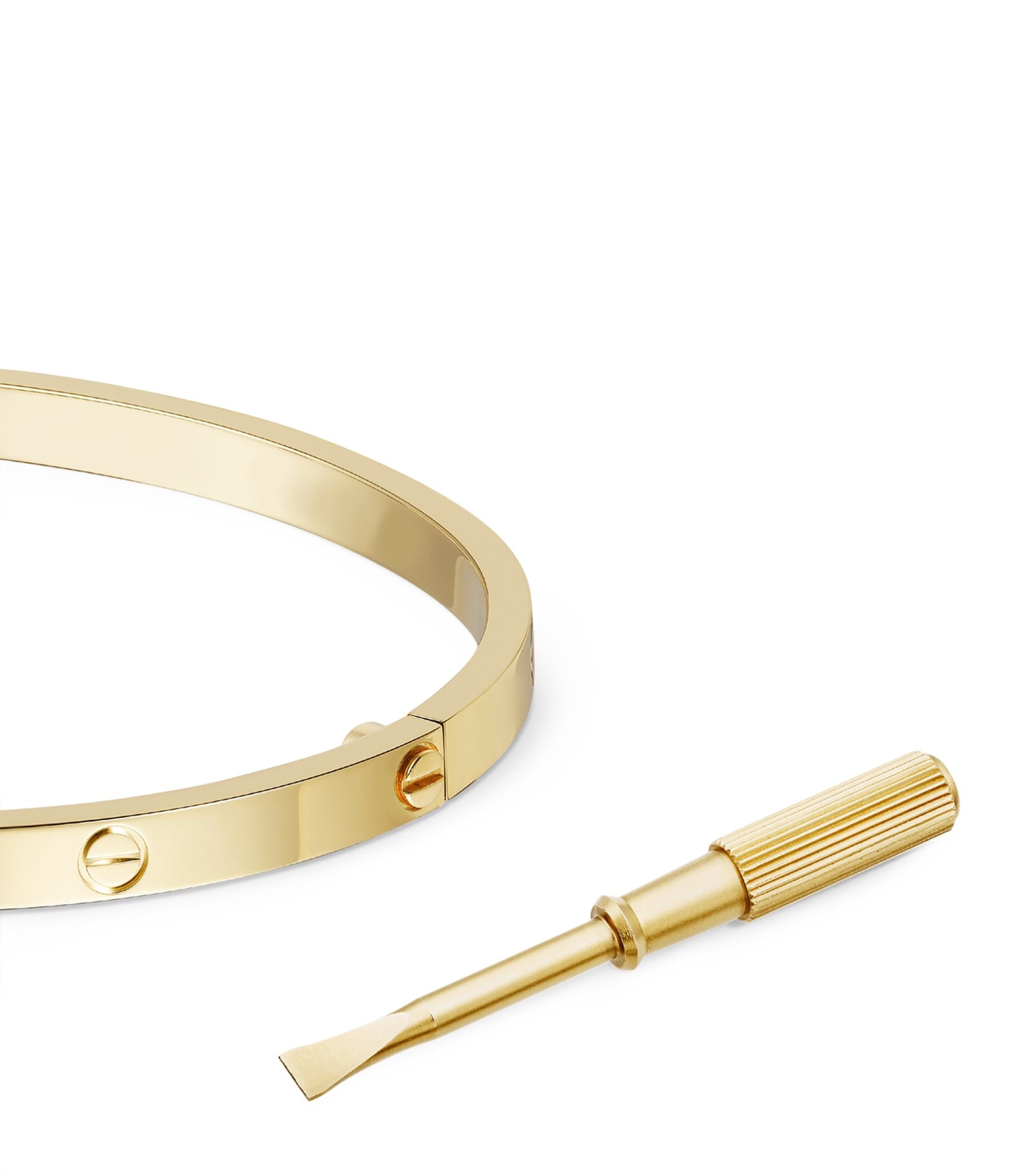 Small Yellow Gold LOVE Bracelet GOODS Harrods   