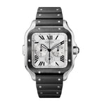 Stainless Steel Santos de Cartier Watch 43.3mm GOODS Harrods   