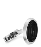 Sterling Silver and Onyx Double C de Cartier Cufflinks GOODS Harrods   