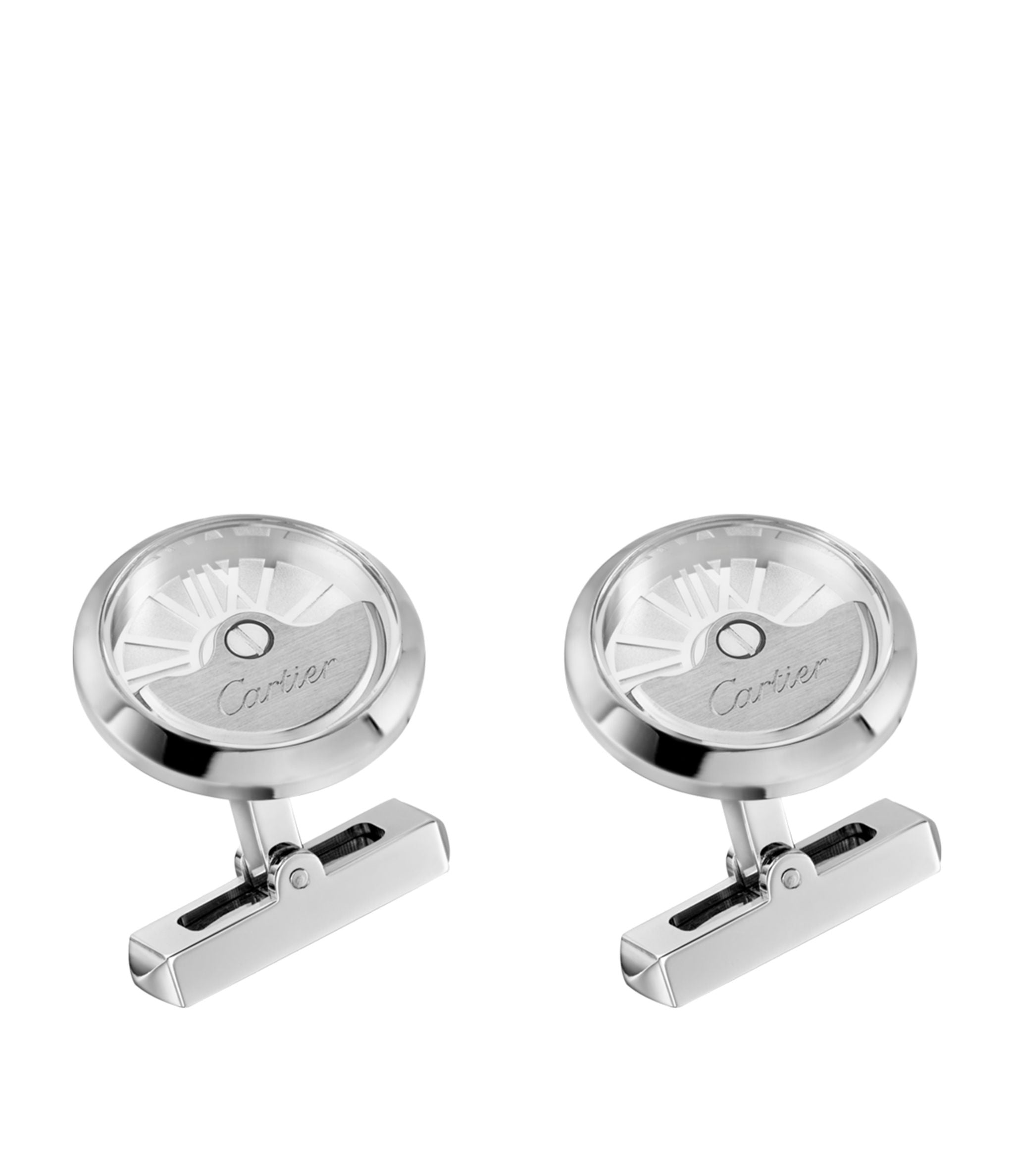 Sterling Silver Oscillating Weight Cufflinks GOODS Harrods   