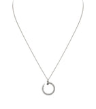 White Gold and Diamond Juste en Clou Pavé Necklace GOODS Harrods   