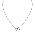 White Gold and Diamond LOVE Necklace GOODS Harrods   