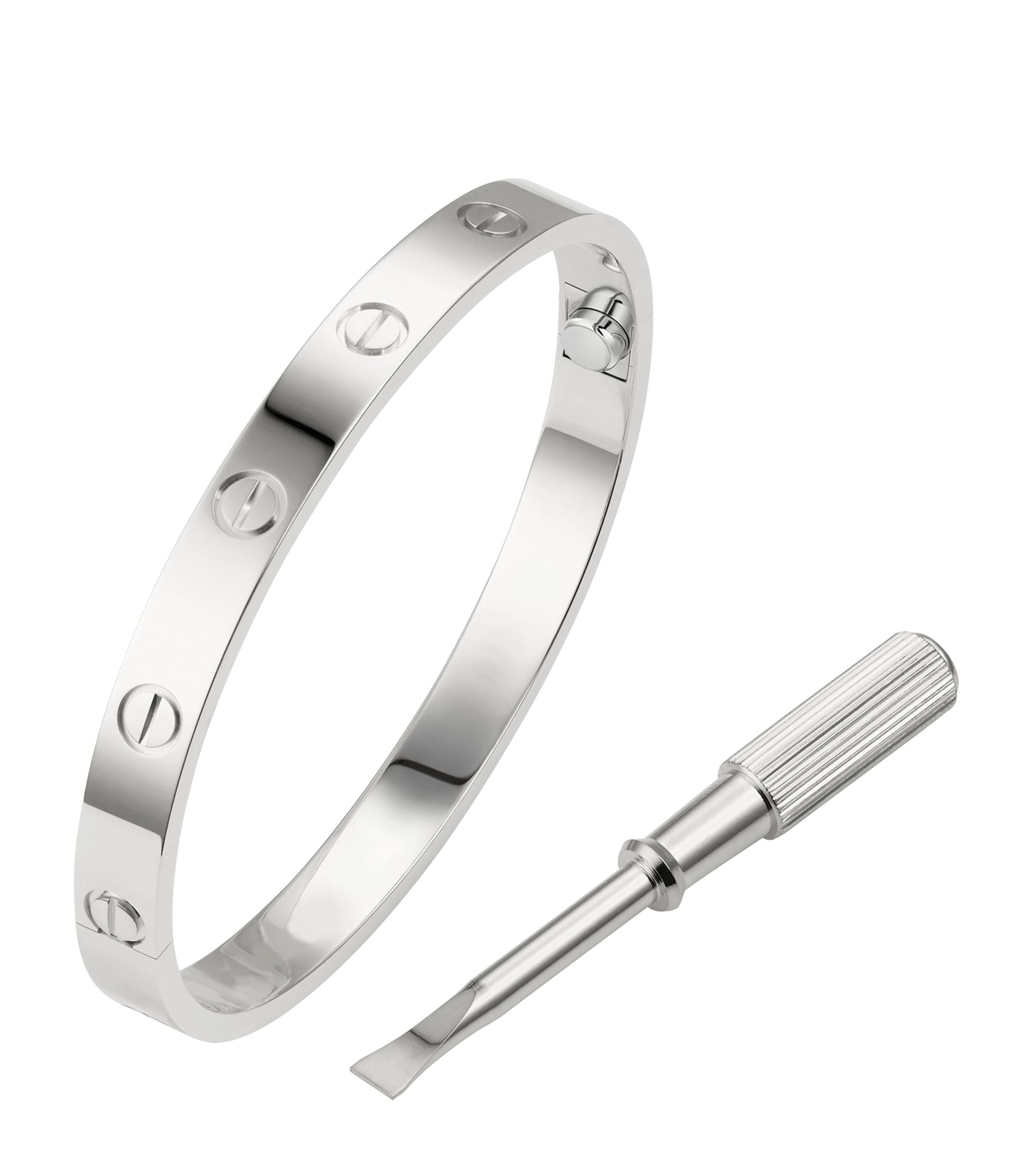 White Gold LOVE Bracelet GOODS Harrods   