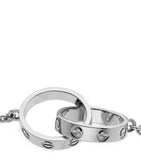 White Gold LOVE Chain Bracelet GOODS Harrods   