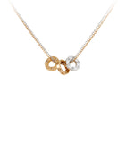 White, Rose Gold and Diamond LOVE Necklace GOODS Harrods   