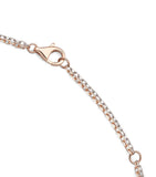 White, Rose Gold and Diamond LOVE Necklace GOODS Harrods   