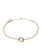 White, Yellow and Rose Gold Trinity Bracelet GOODS Harrods   