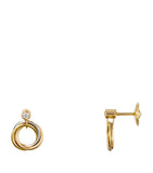 White, Yellow, Rose Gold and Diamond Trinity Earrings GOODS Harrods   