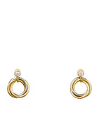 White, Yellow, Rose Gold and Diamond Trinity Earrings GOODS Harrods   