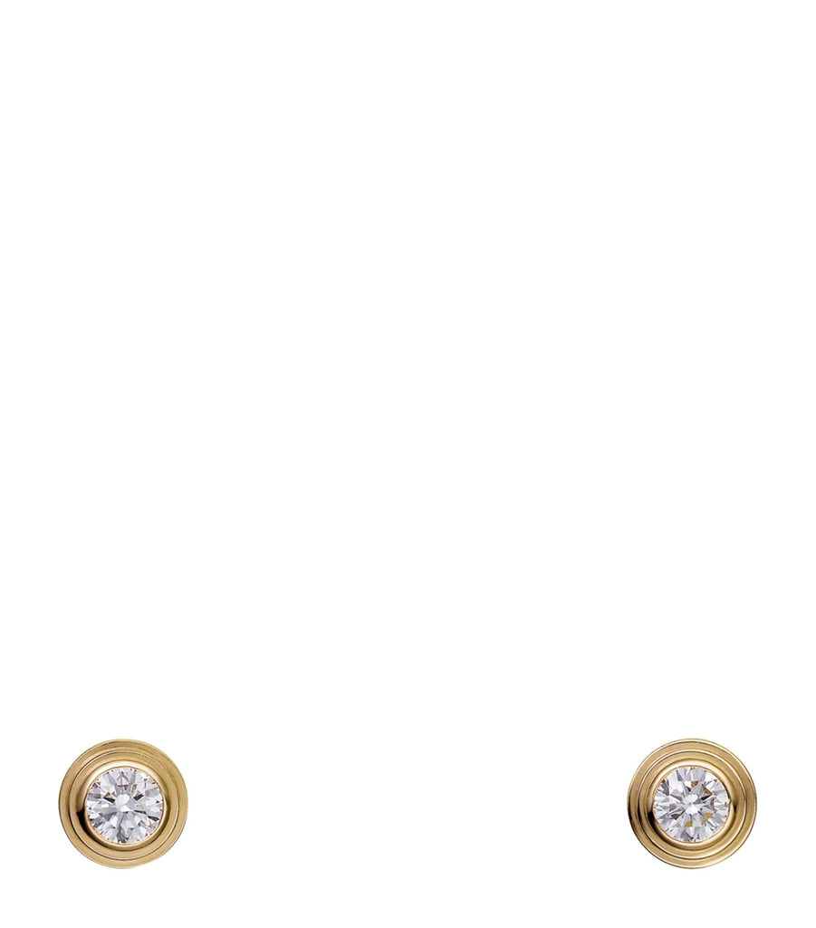 Yellow Gold and Diamond Cartier d'Amour Earrings