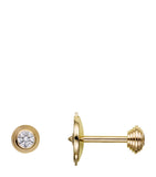 Yellow Gold and Diamond Cartier d'Amour Earrings GOODS Harrods   