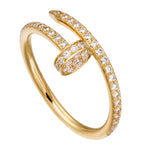 Yellow Gold and Diamond Juste un Clou Ring GOODS Harrods   