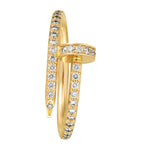 Yellow Gold and Diamond Juste un Clou Ring GOODS Harrods   