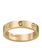 Yellow Gold and Diamond LOVE Wedding Band GOODS Harrods   