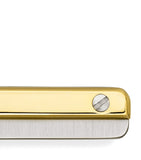 Yellow Gold and Stainless Steel Santos de Cartier Tie Clip GOODS Harrods   