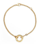 Yellow Gold Double Chain LOVE Bracelet GOODS Harrods   