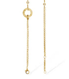 Yellow Gold Double Chain LOVE Bracelet GOODS Harrods   