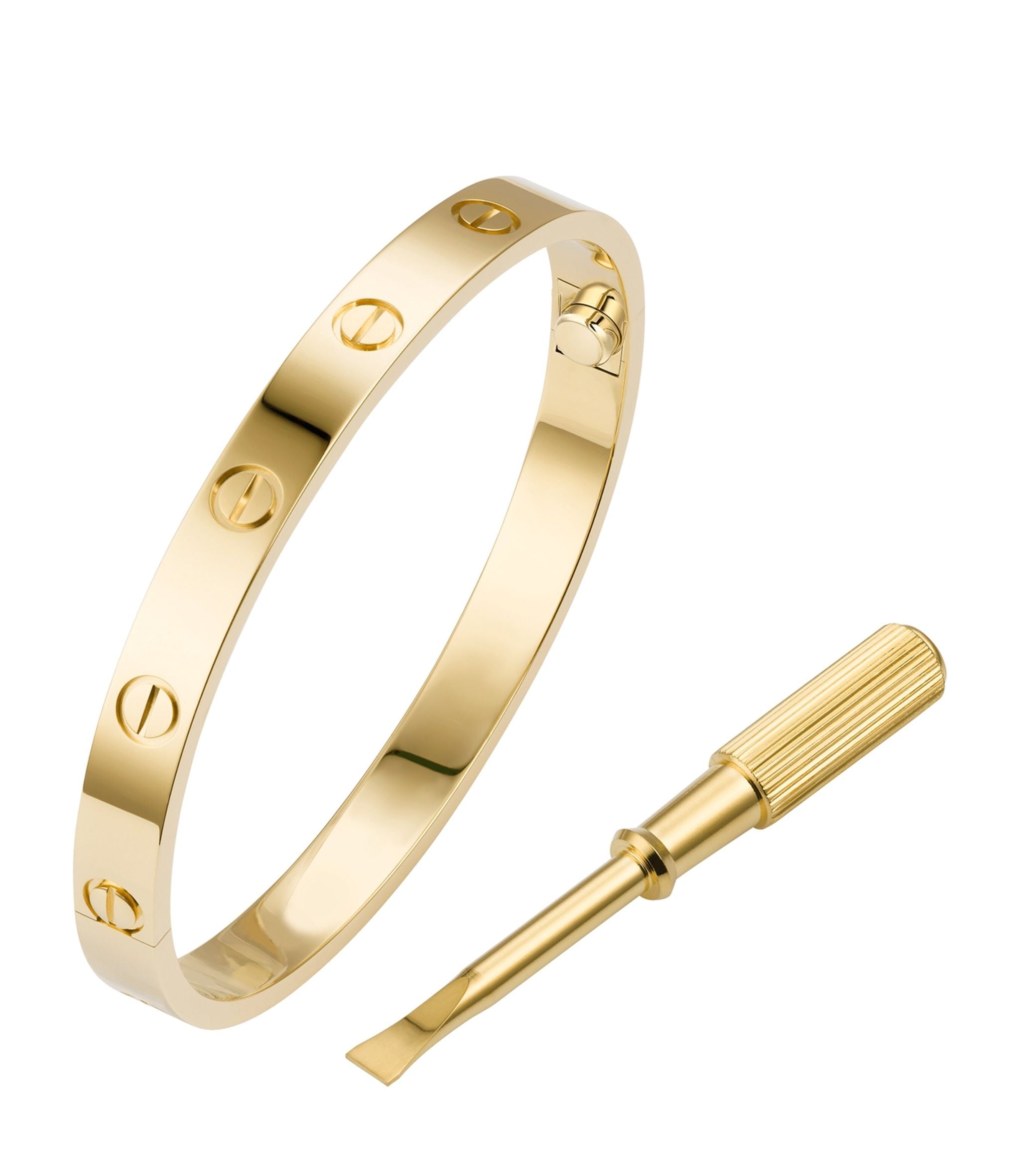 Yellow Gold LOVE Bracelet GOODS Harrods   