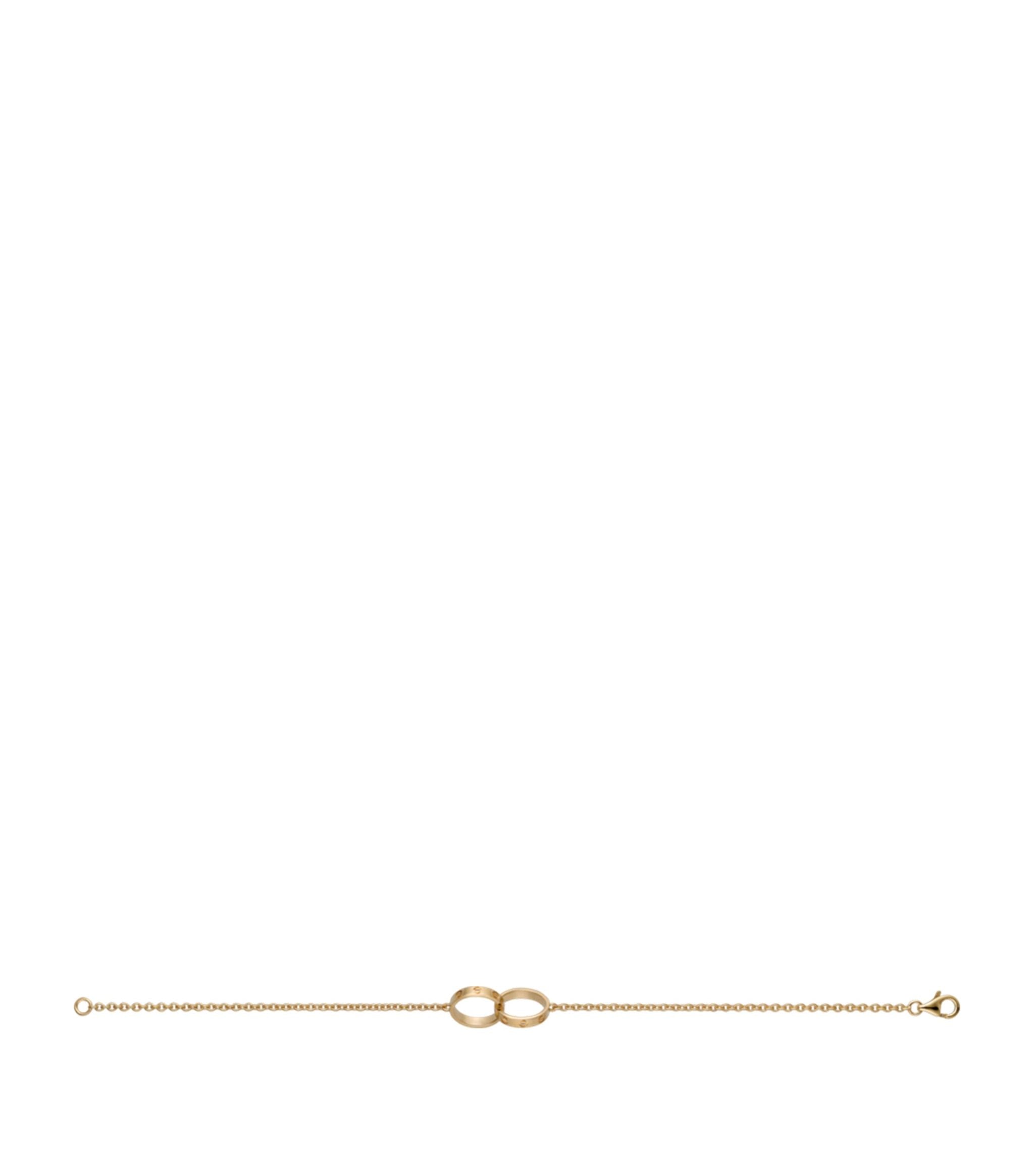 Yellow Gold LOVE Chain Bracelet GOODS Harrods   