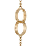 Yellow Gold LOVE Chain Bracelet GOODS Harrods   