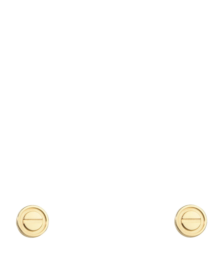 Yellow Gold LOVE Stud Earrings