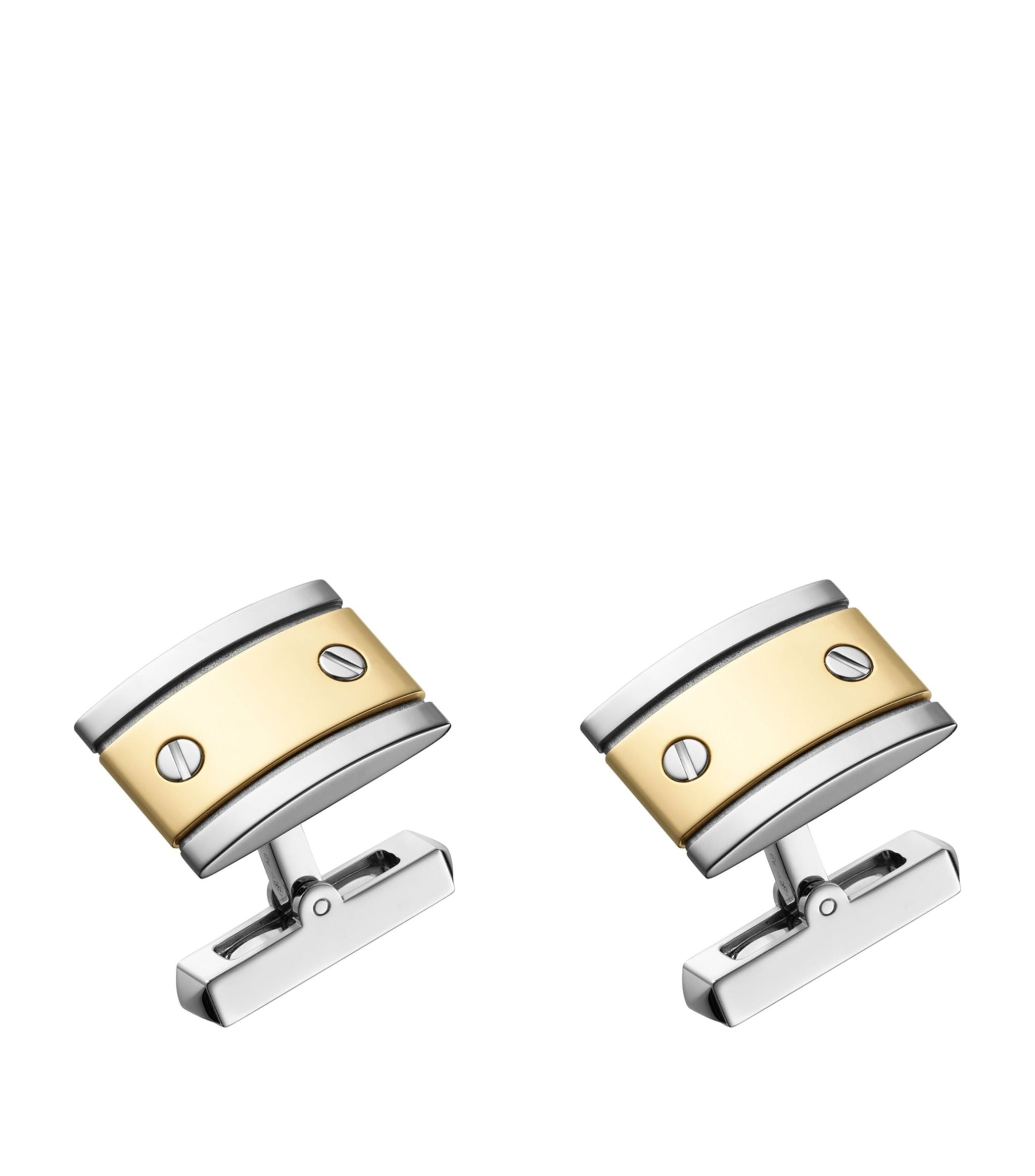 Yellow Gold Santos de Cartier Cufflinks GOODS Harrods   