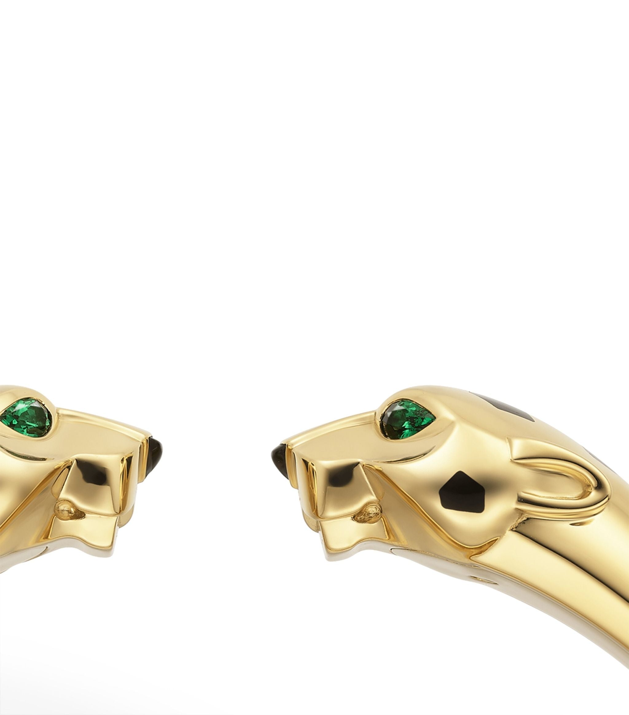 Yellow Gold, Tsavorite Garnet and Onyx Panthère de Cartier Bangle GOODS Harrods   