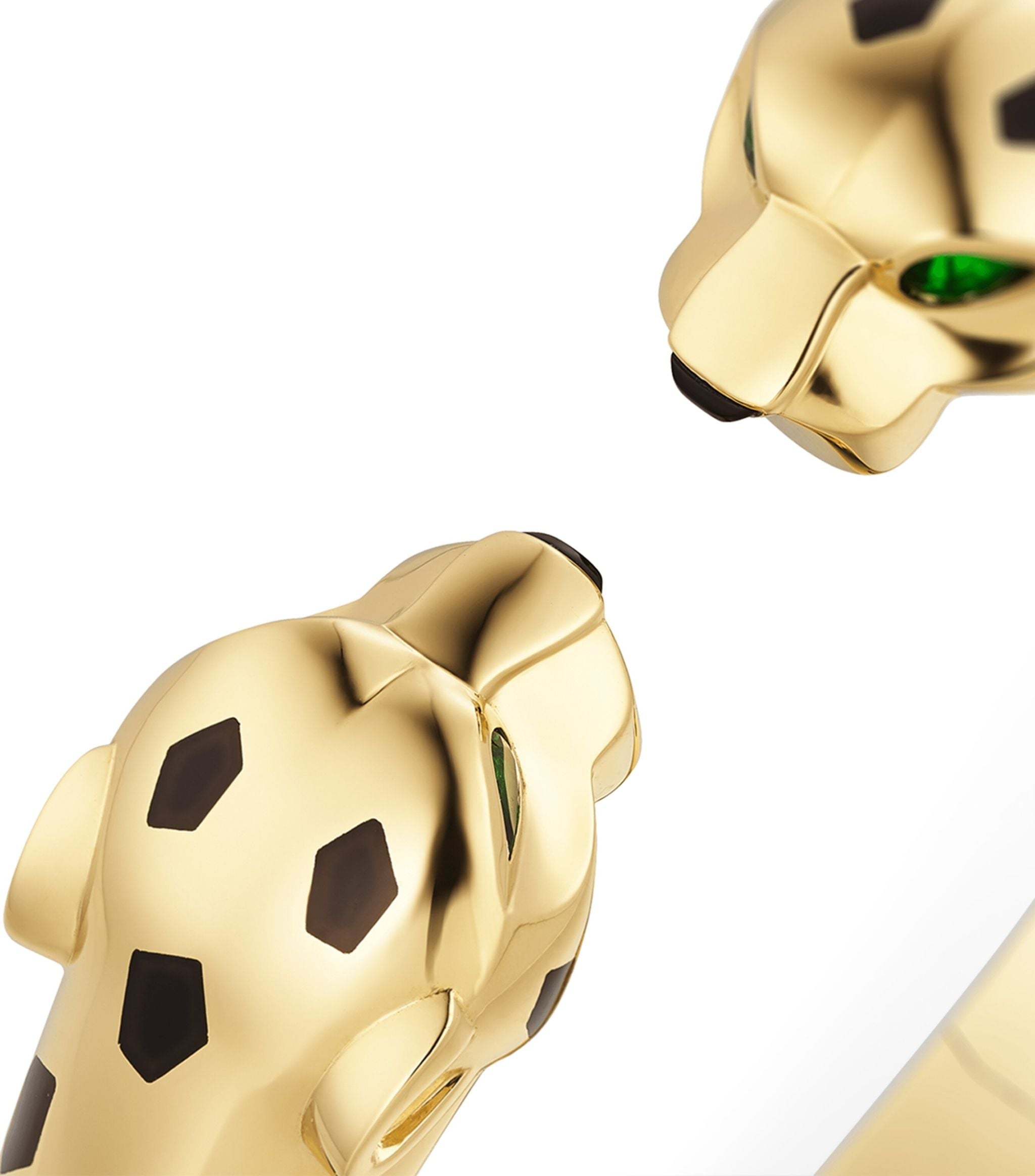 Yellow Gold, Tsavorite Garnet and Onyx Panthère de Cartier Bangle GOODS Harrods   