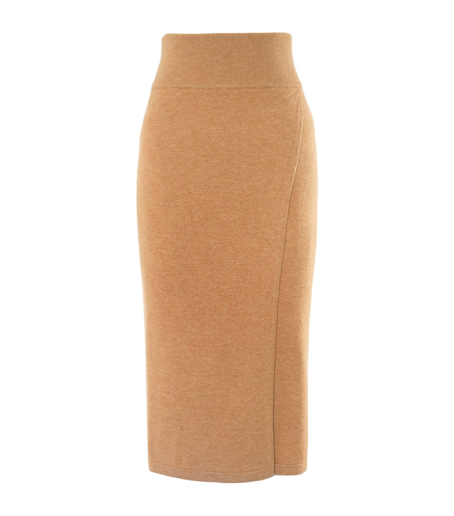 Cashmere-Wool Lucia Wrap Skirt