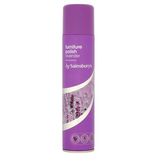 Sainsbury's Furniture Polish with Beeswax, Lavender 300ml