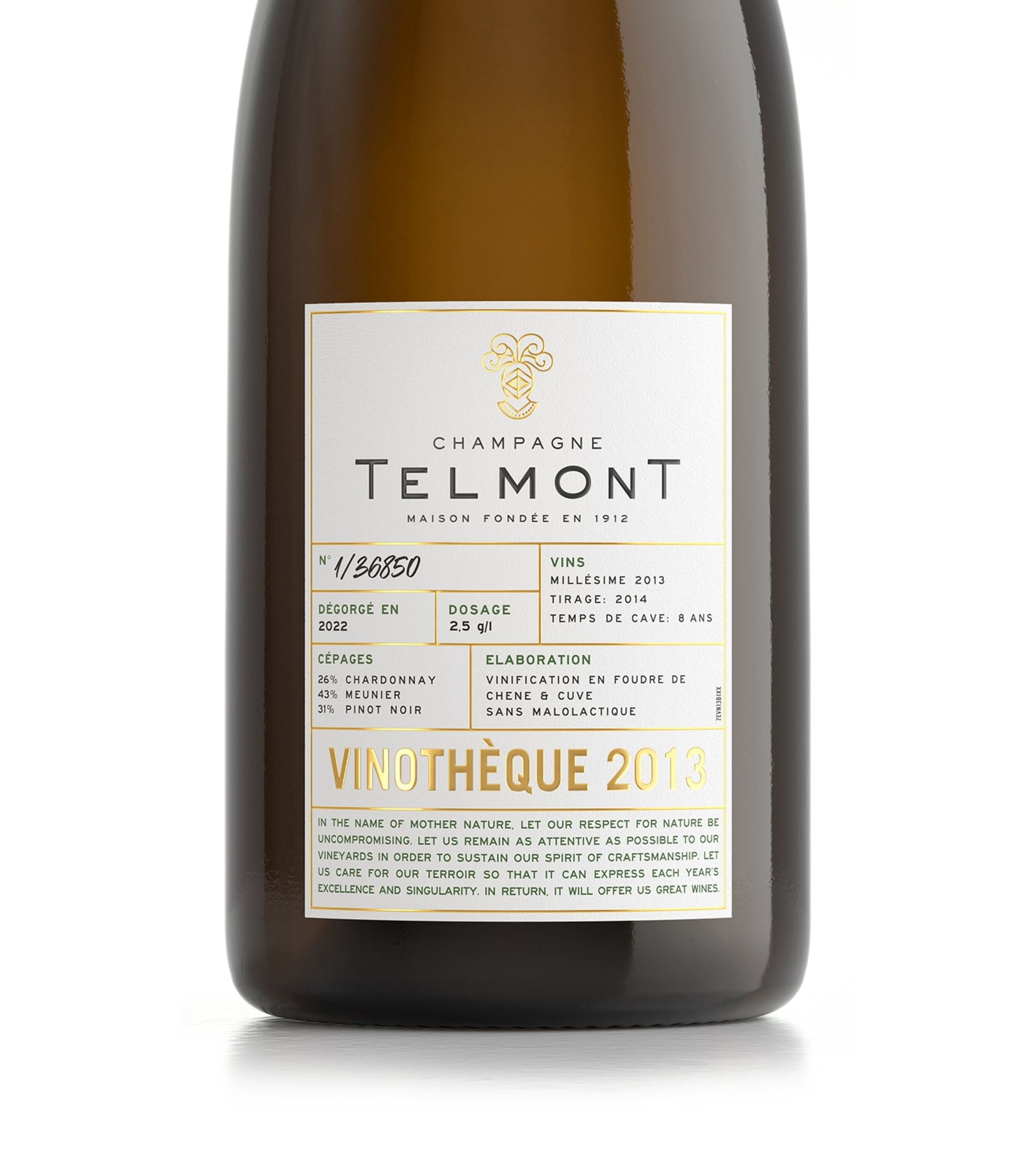 Telmont Vinothèque 2013 (75cl) – Champagne, France GOODS Harrods   