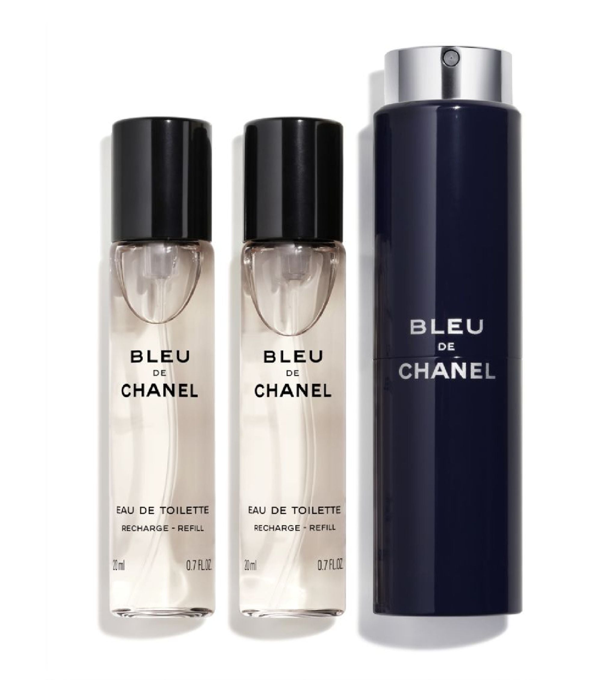 (BLEU DE CHANEL) Eau de Toilette Twist and Spray (3 x 20ml) GOODS Harrods   