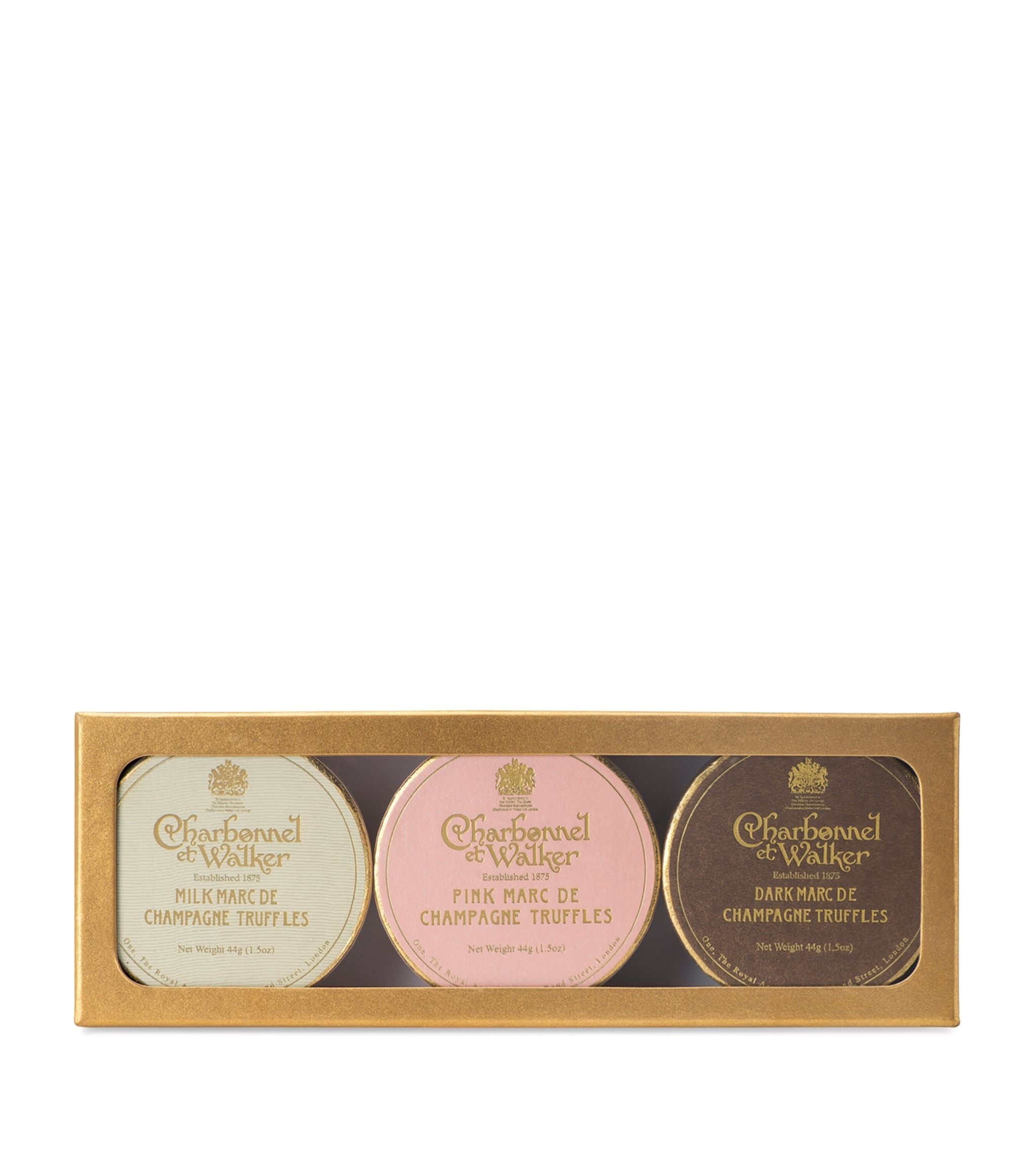 Milk, Pink and Dark Chocolate Truffle Gift Set (132g) GOODS Harrods   