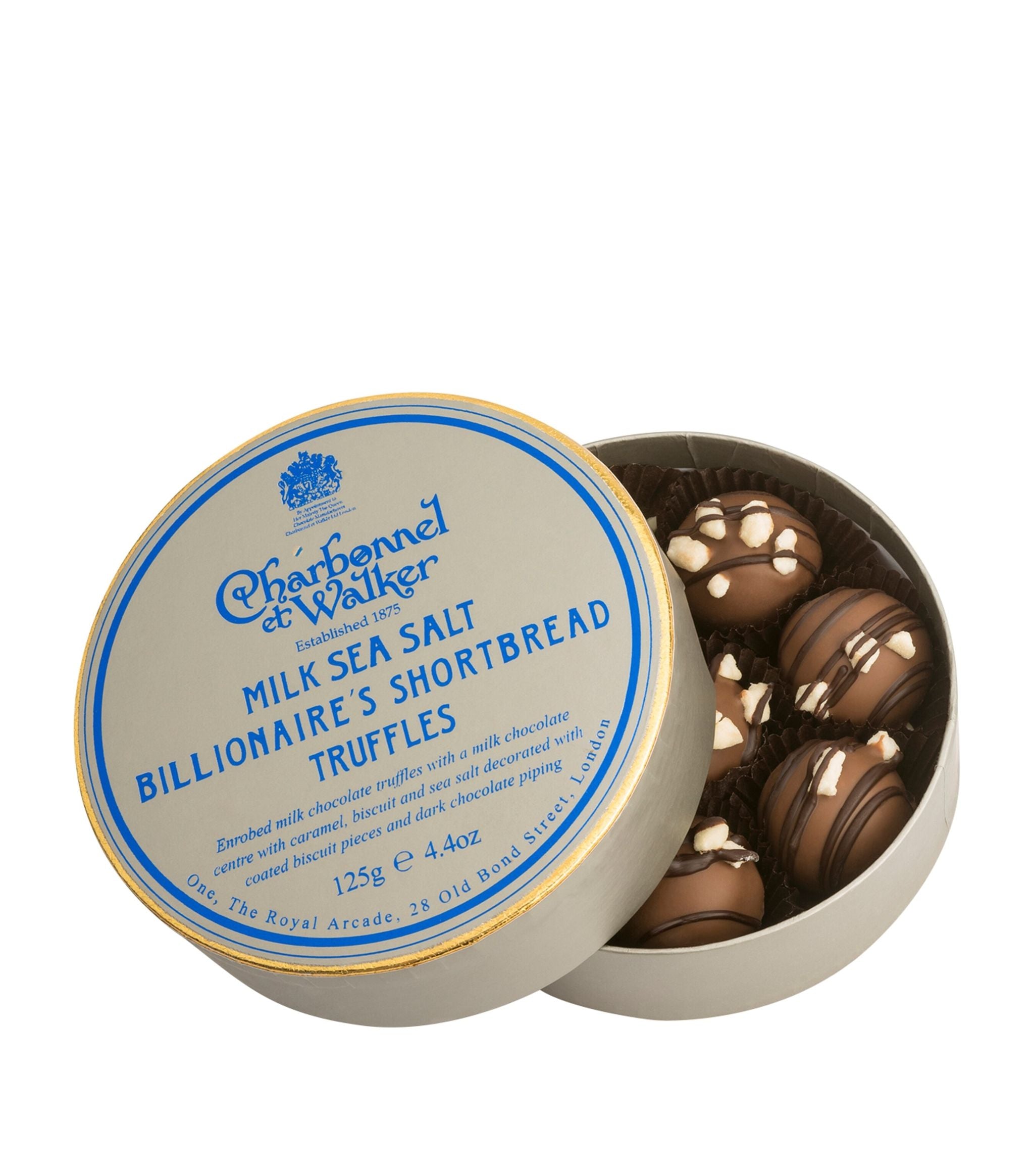 Milk Sea Salt Billionaire Shortbread Truffles (125g) GOODS Harrods   