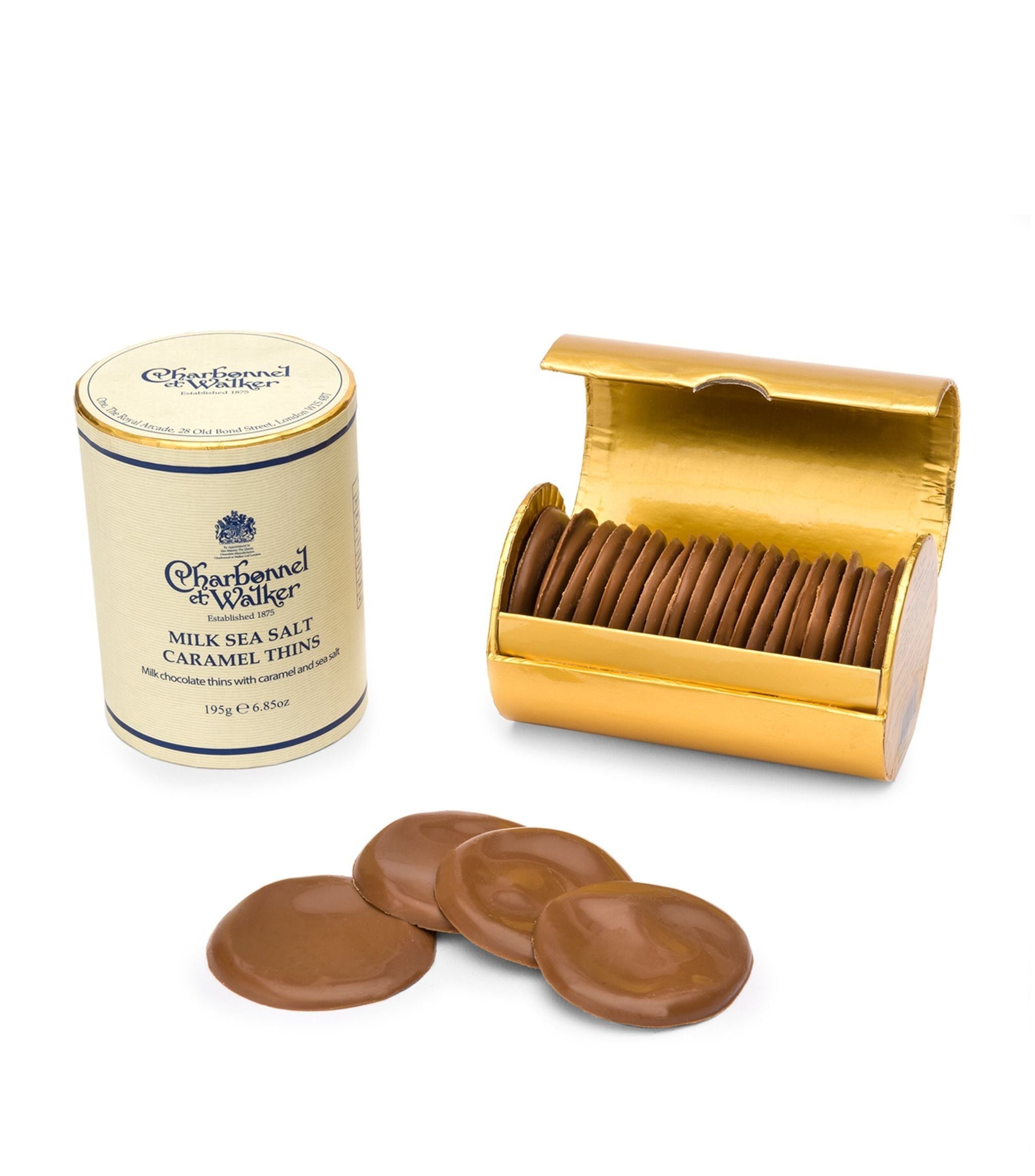 Milk Sea Salt Caramel Thins (195g) GOODS Harrods   