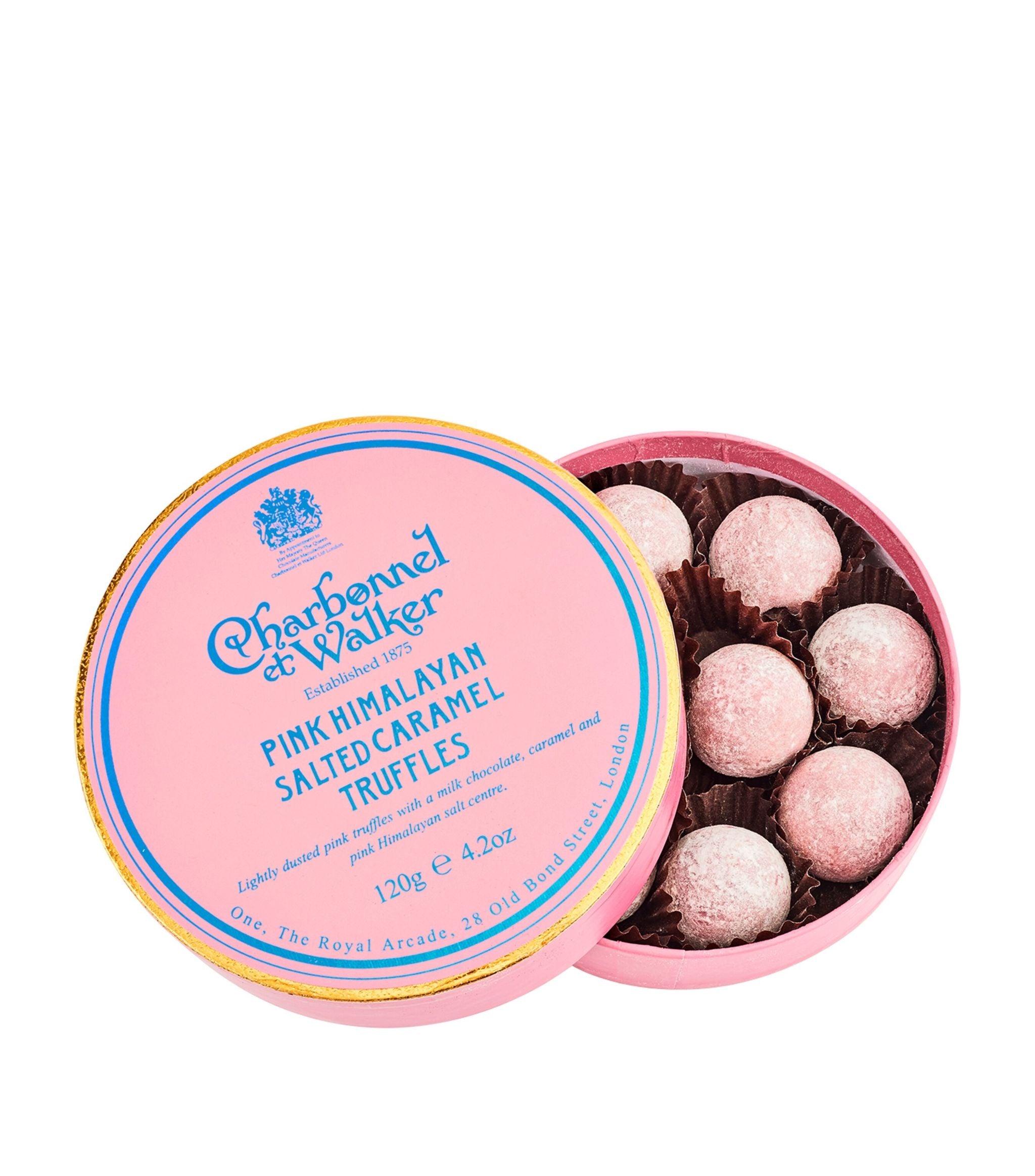 Pink Himalayan Salted Caramel Truffles (120g) GOODS Harrods   