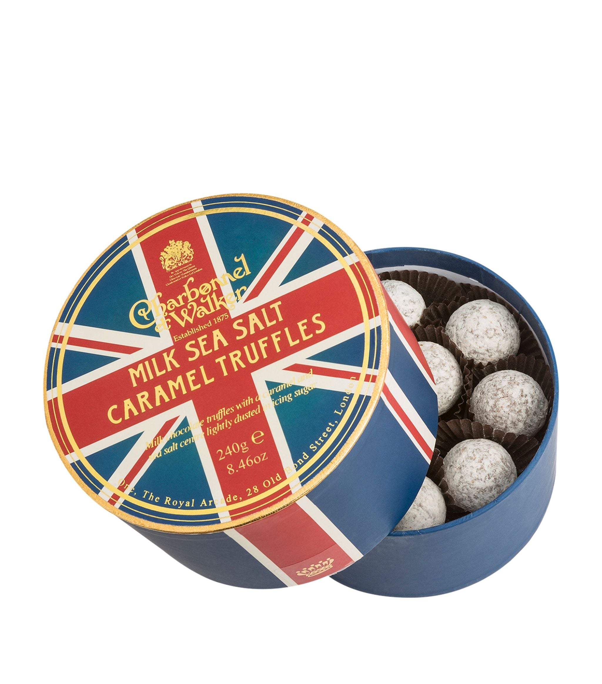 Union Jack Milk Sea Salt Caramel Truffles (240g) GOODS Harrods   