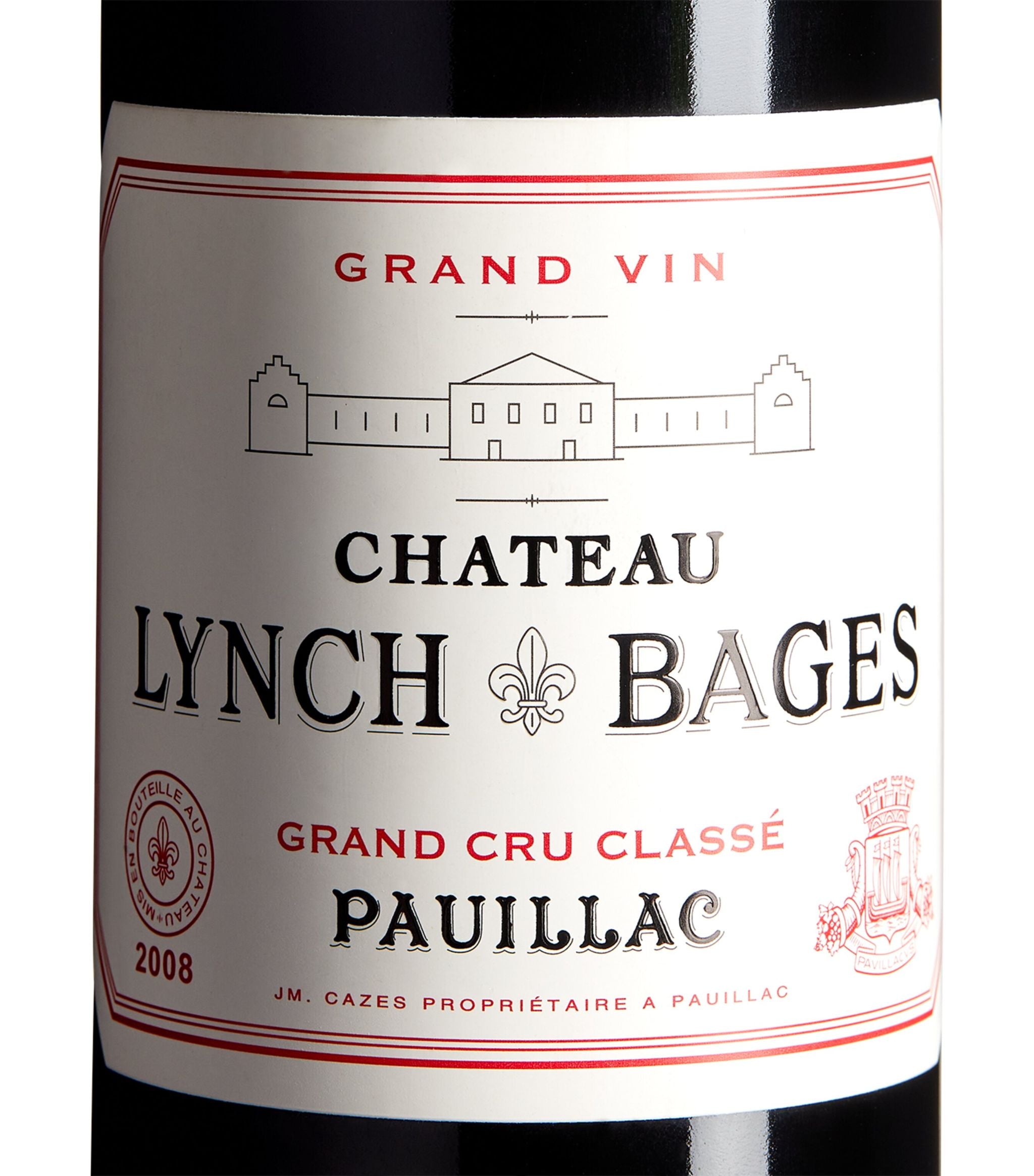 Chateau Lynch-Bages Grand Vin 2008 (75cl) – Bordeaux, France GOODS Harrods   