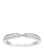 Platinum and Diamond Triomphe de Chaumet Eternity Wedding Ring GOODS Harrods   