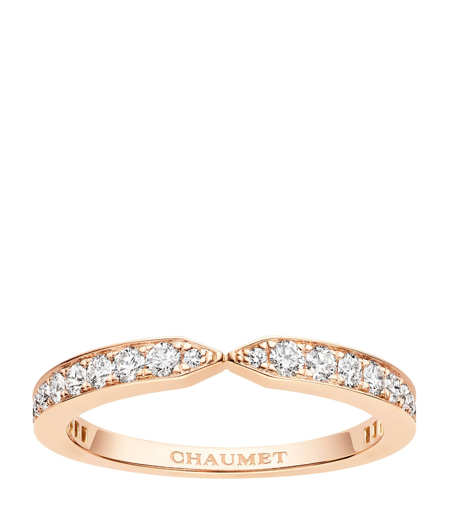 Rose Gold and Diamond Triomphe de Chaumet Wedding Band