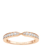 Rose Gold and Diamond Triomphe de Chaumet Wedding Band GOODS Harrods   