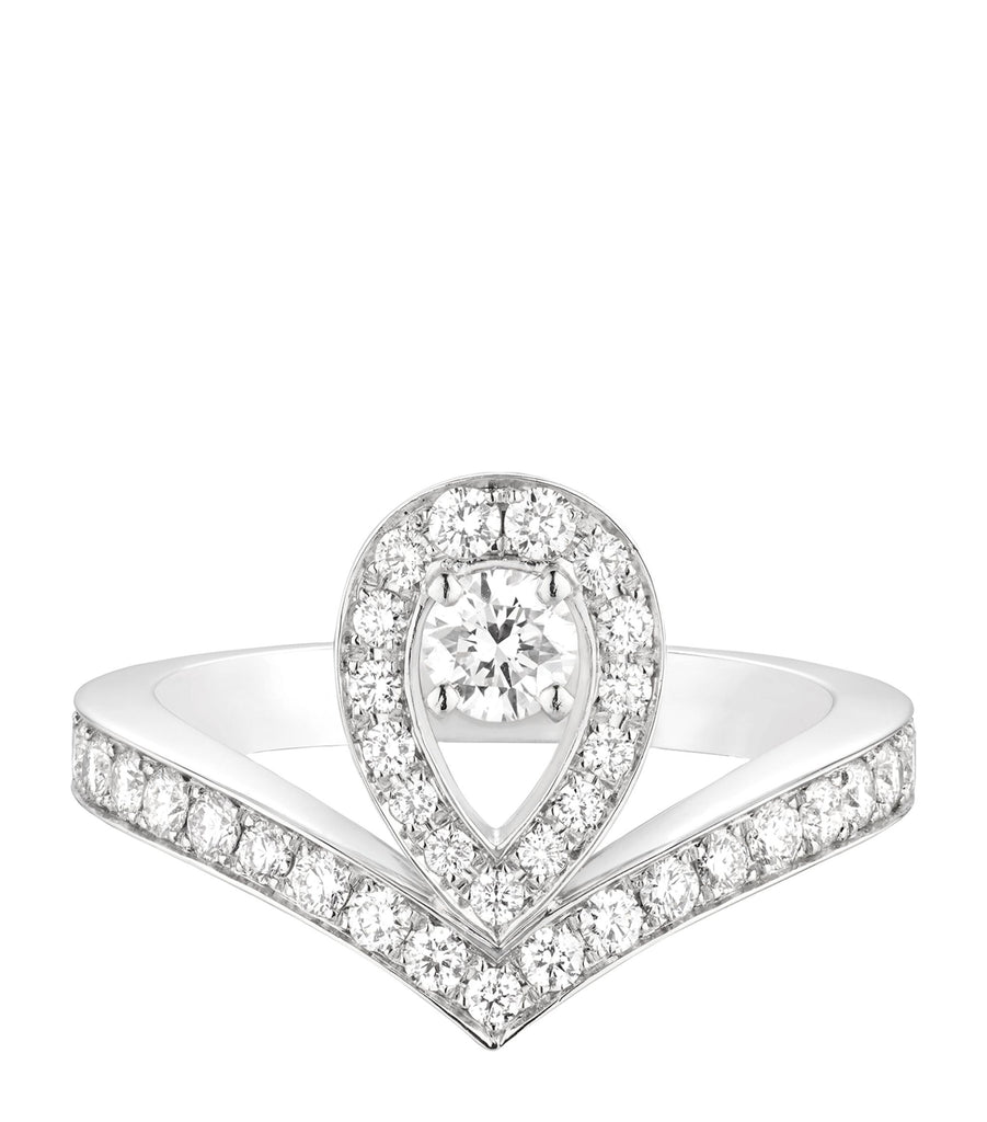 White Gold and Diamond Joséphine Aigrette Ring