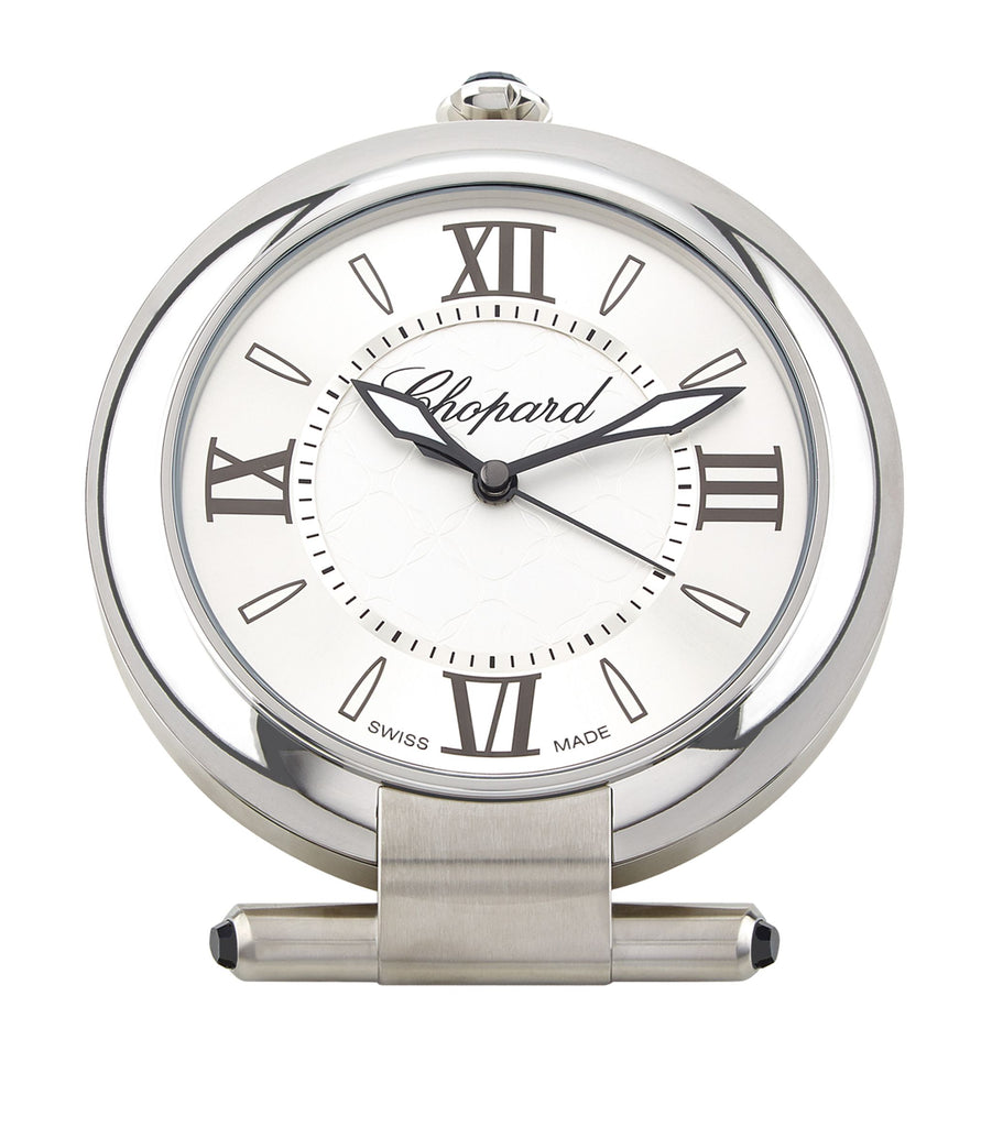 CH IMPERIALE ALARM CLOCK STEEL WHT DIAL