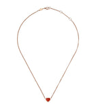 Rose Gold and Carnelian Happy Hearts Pendant Necklace Miscellaneous Harrods   