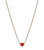 Rose Gold and Carnelian Happy Hearts Pendant Necklace Miscellaneous Harrods   